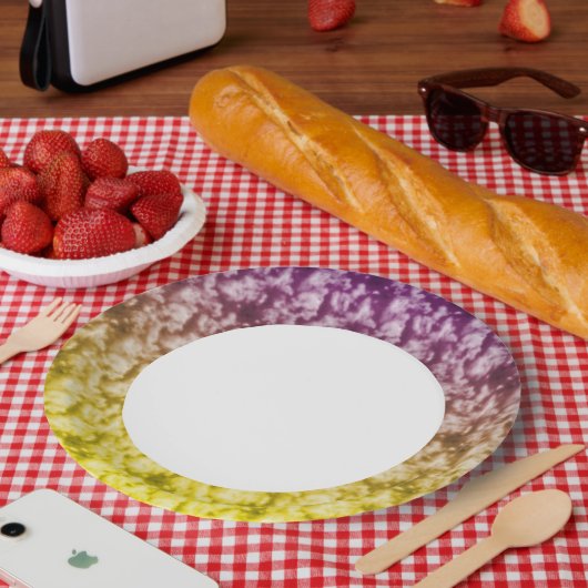 Zachte wolken 6 papieren bordje (Picknick)