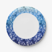 Zachte wolken 7 papieren bordje (Voorkant)