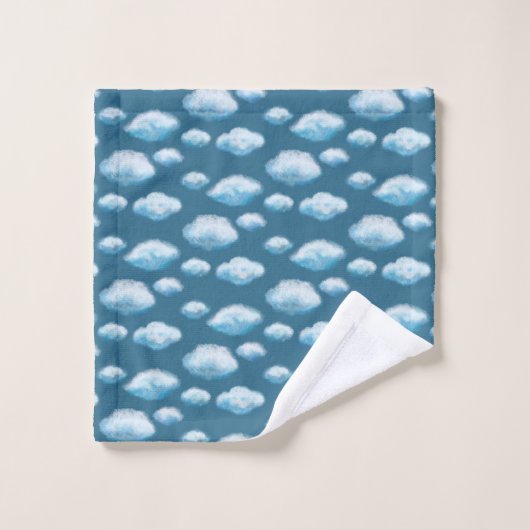 Zachte wolken bad handdoek (Wasdoekje)