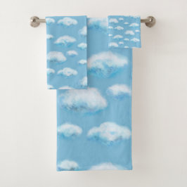 Zachte wolken bad handdoek