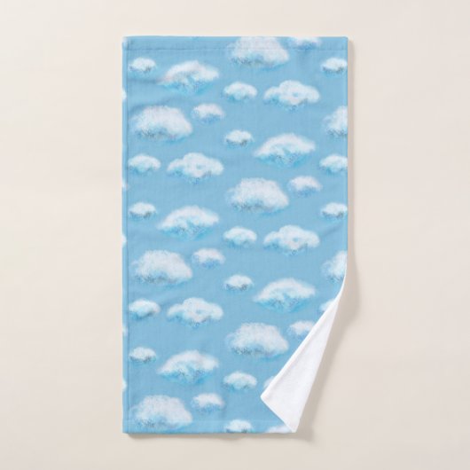 Zachte wolken bad handdoek (Handdoek)
