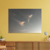Zachte wolken bij zonsondergang in Cornwall Canvas Afdruk (Insitu (Woonkamer))