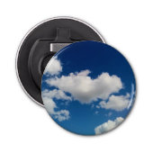 Zachte wolken button flesopener (Voorkant)