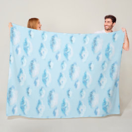 Zachte wolken fleece deken
