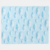 Zachte wolken  fleece deken (Voorkant (Horizontaal))