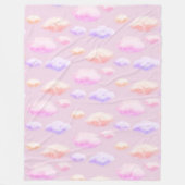 Zachte wolken  fleece deken (Voorkant)