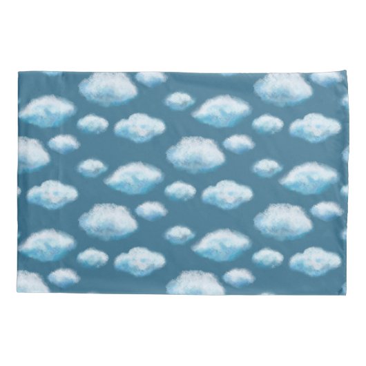 Zachte wolken kussensloop (Achterkant)