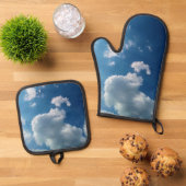 Zachte wolken ovenwant & pannenlap set (Top down)