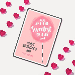 Zachte-wolken-snoepjes Vriendin Galentine's Valent Feestdagenkaart