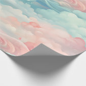 Zachte wolkengolven inpakpapier (Hoek)