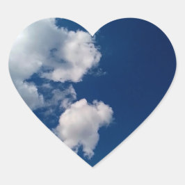 Zachte wolkenpufjes hart sticker