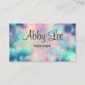 Zachte wolkenvernevelruimte visitekaartje (Voorkant)