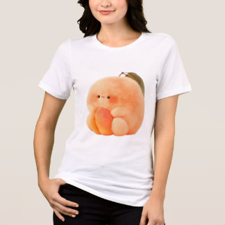 Zachte wollige perzik-sprite die kleine perzikvrou Tri-Blend shirt