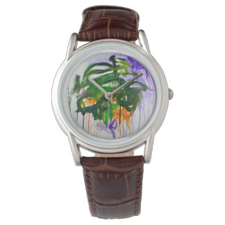 Zachte Wortel, Fierce Bloom Tondo HORLOGE
