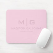 Zachte zachte licht pastel orchidee roze kleur muismat (Met muis)