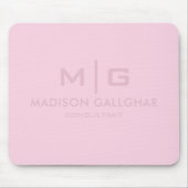 Zachte zachte licht pastel orchidee roze kleur muismat (Voorkant)
