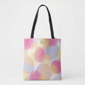 Zachte zachte originele eigentijdse kleur gloed tote bag (Voorkant)