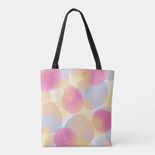 Zachte zachte originele eigentijdse kleur gloed tote bag (Achterkant)
