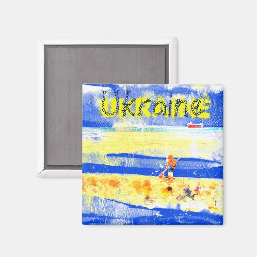 Zachte zangerband Geel Blauw Zilver, geplateerd N Magneet (Voorkant / Achterkant)