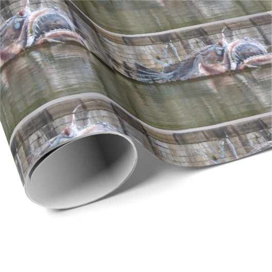 Zachte zeeduivel graffiti cadeaupapier (Rol Hoek)