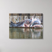 Zachte zeeduivel graffiti canvas afdruk (Voorkant)