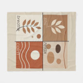 Zachte Zen Retreat Fleece Deken (Voorkant (Horizontaal))