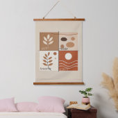 Zachte Zen Retreat Hout Overgoten Wandtapijt Hangend Wandkleed (Slaapkamer)