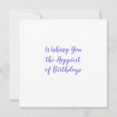 Zachte zestien regenboogkleurige Waterverf Birthda Kaart (Achterkant)