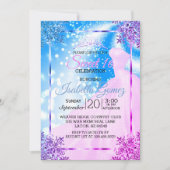 Zachte zestien roze prinses kaart (Voorkant)