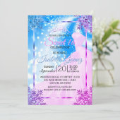 Zachte zestien roze prinses kaart (Staand voorkant)