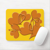 Zachte zijde van het Sinaasappel Muismat (Met muis)