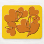 Zachte zijde van het Sinaasappel Muismat (Voorkant)