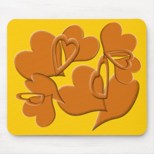 Zachte zijde van het Sinaasappel Muismat (Voorkant)