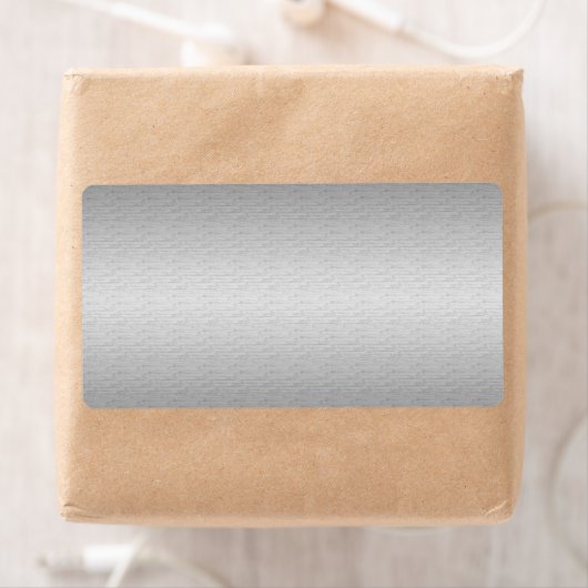 Zachte zilveren Sjabloon Etiket (Insitu)