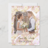 Zachte Zomer Bloemen Foto Save the Date (Voorkant)