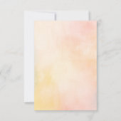 Zachte Zomer Bloemen RSVP-Kaart voor Huwelijk RSVP Kaartje (Achterkant)