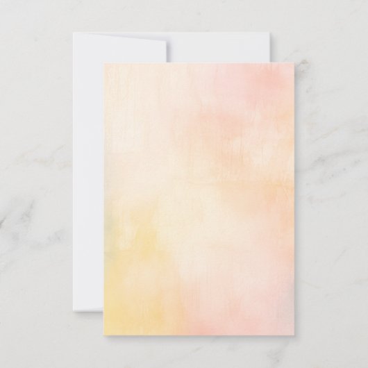 Zachte Zomer Bloemen RSVP-Kaart voor Huwelijk RSVP Kaartje (Achterkant)