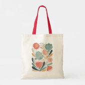 Zachte zomerbloem tote bag (Achterkant)