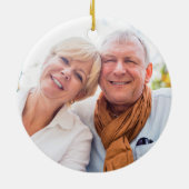 Zachte Zomerrozenkrans 40ste verjaardag Keramisch Ornament (Achterkant)