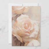 Zachte zomerse Rozen, elegant Vrijgezellenfeest Save The Date (Achterkant)