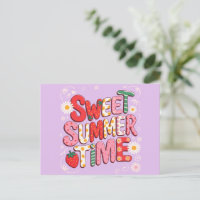 Zachte ZomerTijd Coquette Aardbei Retro Strand 