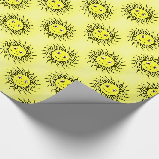 Zachte zon cadeaupapier (Hoek)