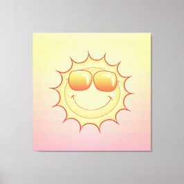 Zachte zon canvas afdruk