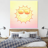 Zachte zon canvas afdruk (Insitu (Slaapkamer))