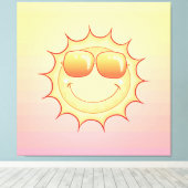 Zachte zon canvas afdruk (Insitu (Houten vloer))