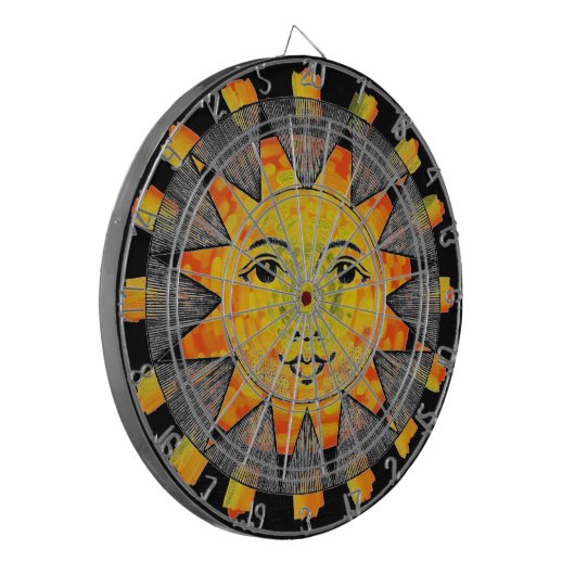 Zachte zon dartbord (Voorkant Links)