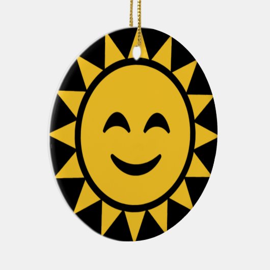 Zachte zon keramisch ornament (Rechts)