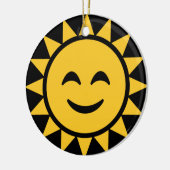 Zachte zon keramisch ornament (Links)