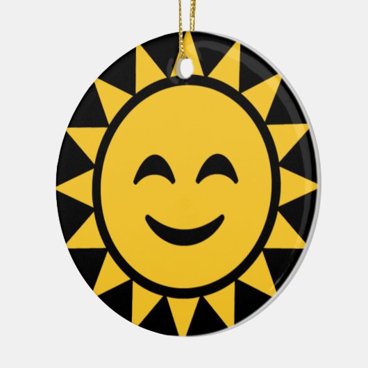 Zachte zon keramisch ornament (Links)