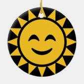 Zachte zon keramisch ornament (Achterkant)